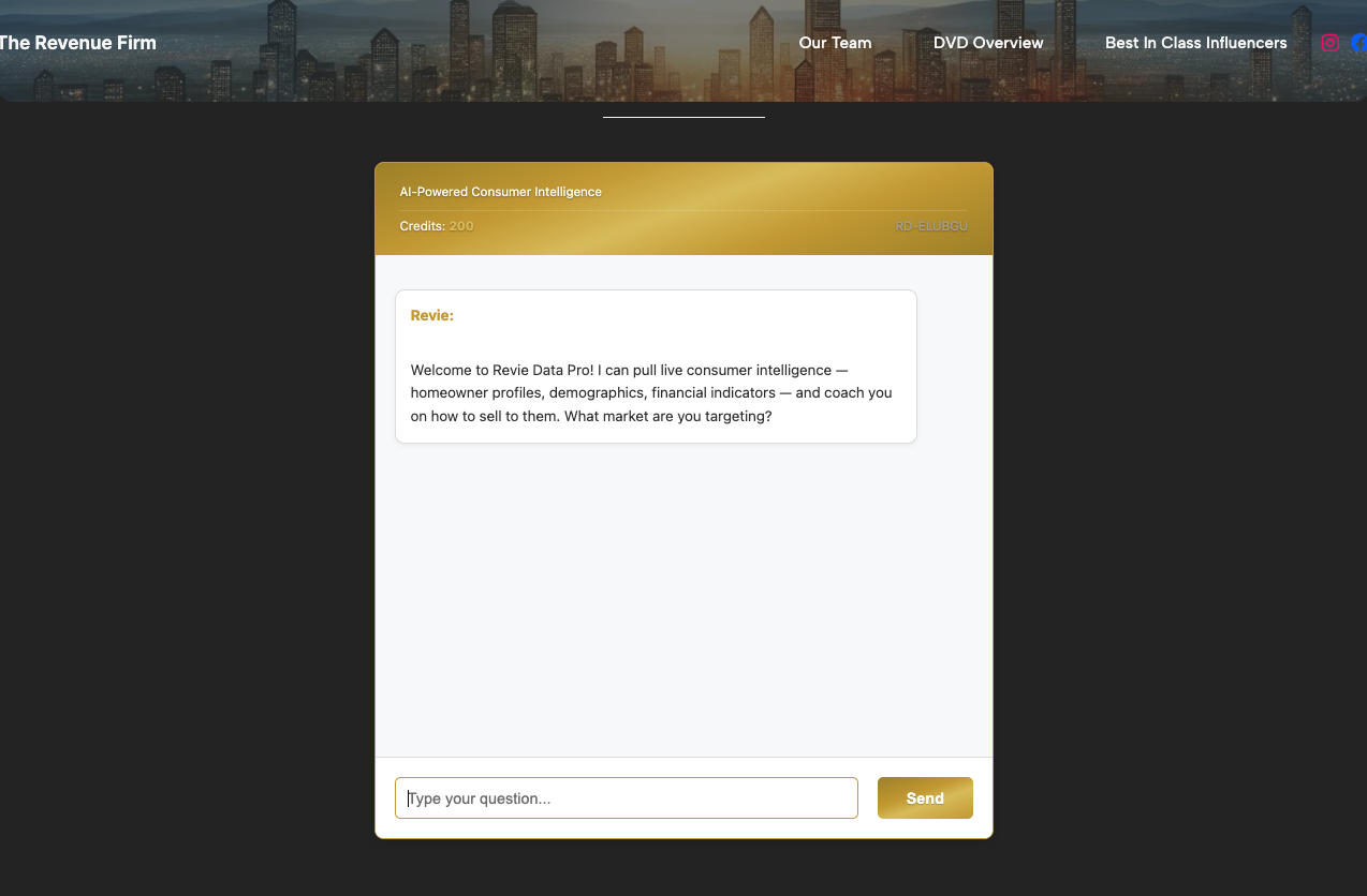 Custom AI assistant answering questions from a company playbook and pulling customer and demographic data